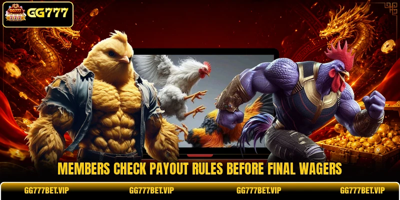 Members check payout rules before final wagers Members check payout rules before final wagers
