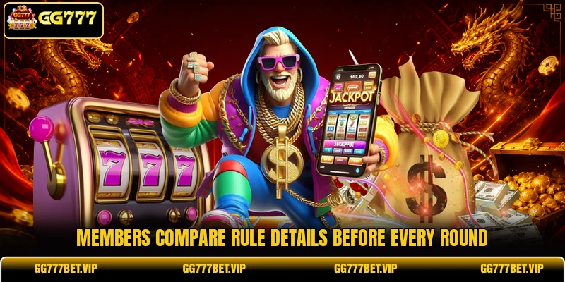 Members compare rule details before every round Members compare rule details before every round