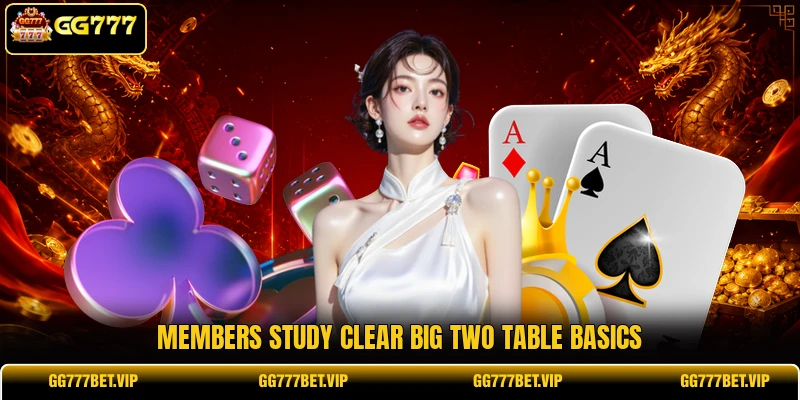 Members study clear big two table basics Members study clear big two table basics