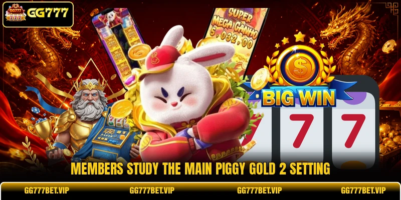 Members study the main Piggy Gold 2 setting Members study the main Piggy Gold 2 setting