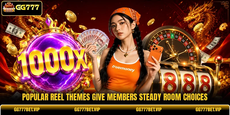 Popular reel themes give members steady room choices Popular reel themes give members steady room choices