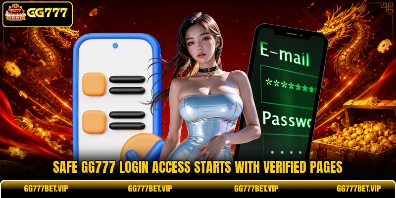 Safe GG777 login access starts with verified pages