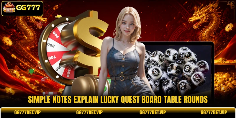 Simple notes explain Lucky Quest Board table rounds Simple notes explain Lucky Quest Board table rounds